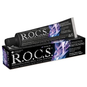 ROCS Sensation Whitening - Bezpieczna i wyjątkowo skuteczna pasta wybielająca 60ml